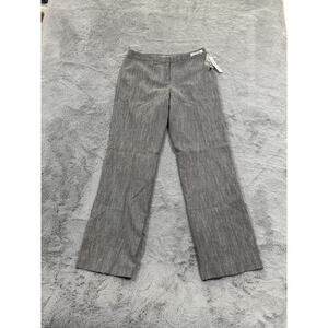 NWT Vintage Pendleton Madison Pants Womens 8 Gray Wool Blend Straight Dress Work